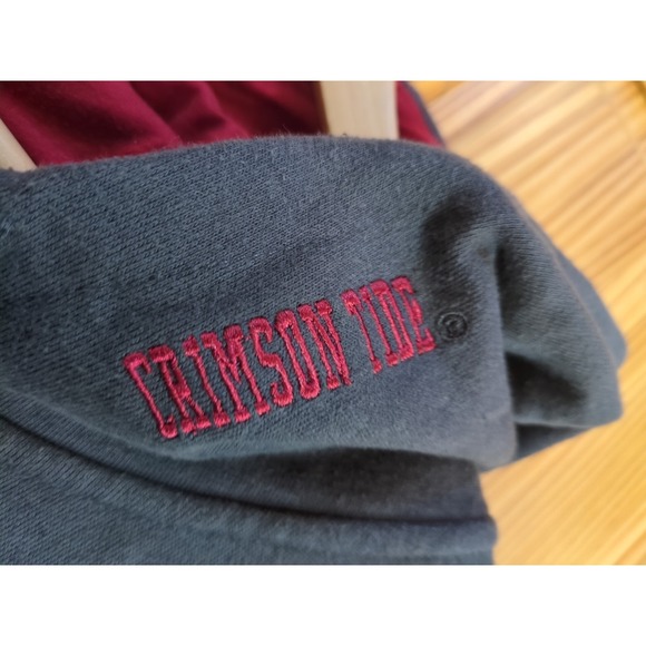 Alabama Crimson Tide Hoodie Mens 3XL Gray Spell Out Full Zip Sweatshirt Stadium - Picture 4 of 14